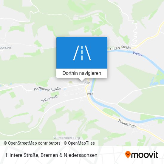 Hintere Straße Karte