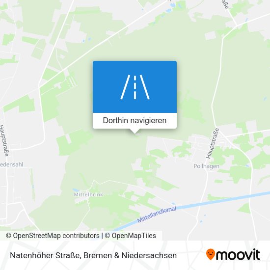 Natenhöher Straße Karte