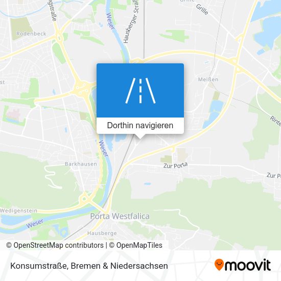 Konsumstraße Karte