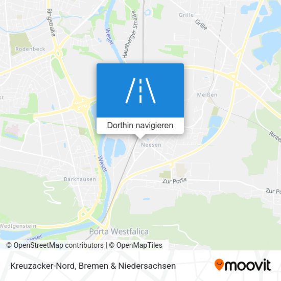 Kreuzacker-Nord Karte