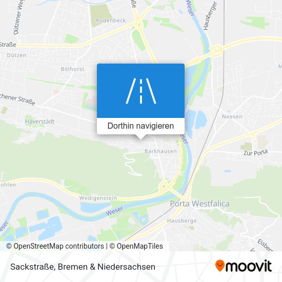 Sackstraße Karte