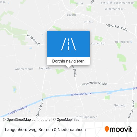 Langenhorstweg Karte