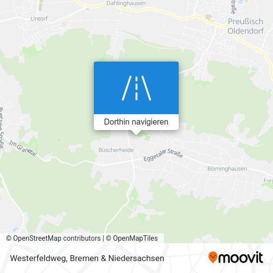 Westerfeldweg Karte