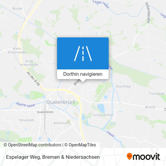 Espelager Weg Karte