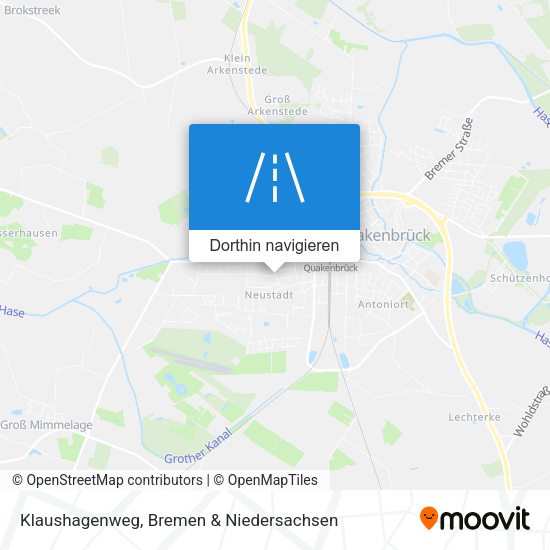 Klaushagenweg Karte