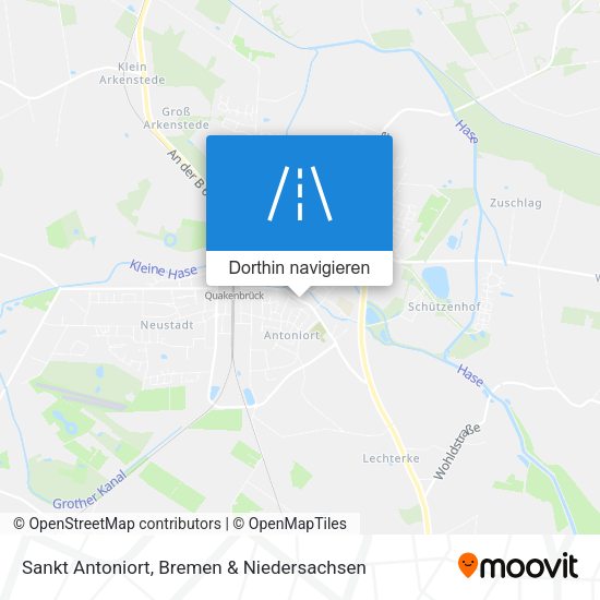 Sankt Antoniort Karte