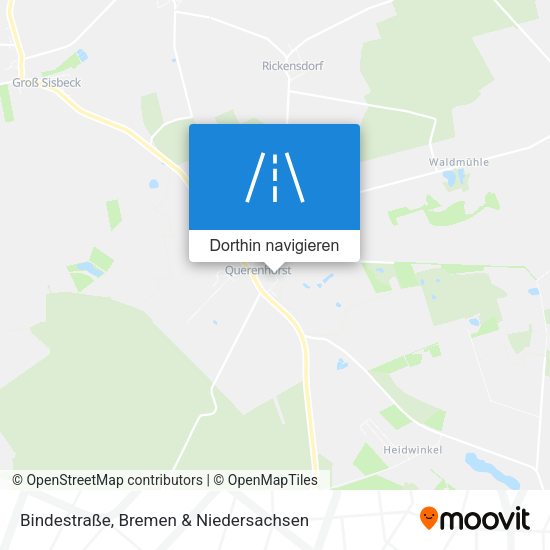 Bindestraße Karte