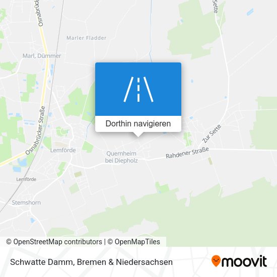 Schwatte Damm Karte