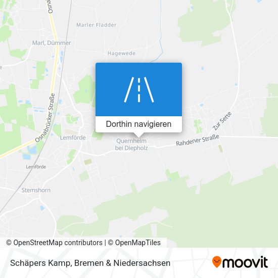 Schäpers Kamp Karte