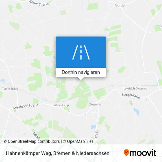 Hahnenkämper Weg Karte
