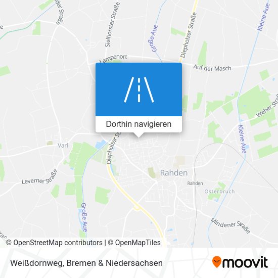 Weißdornweg Karte