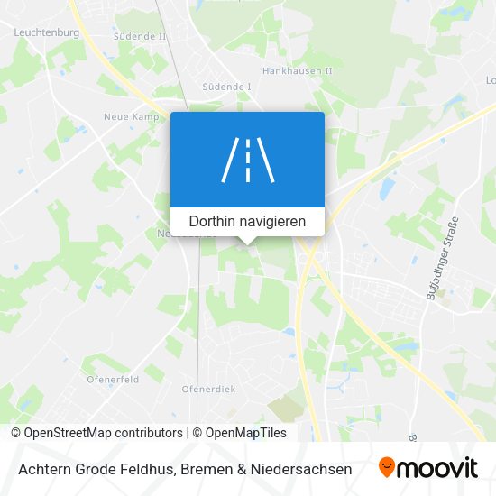 Achtern Grode Feldhus Karte