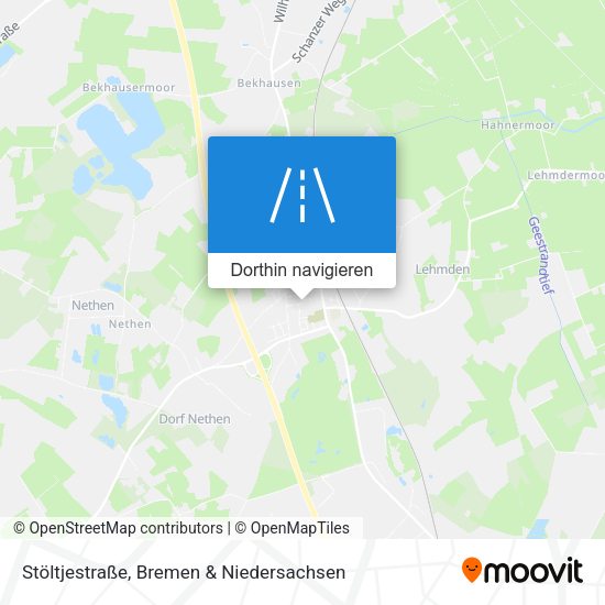 Stöltjestraße Karte