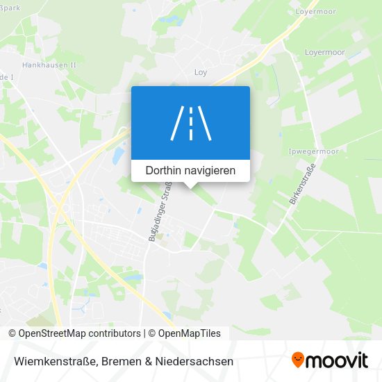 Wiemkenstraße Karte