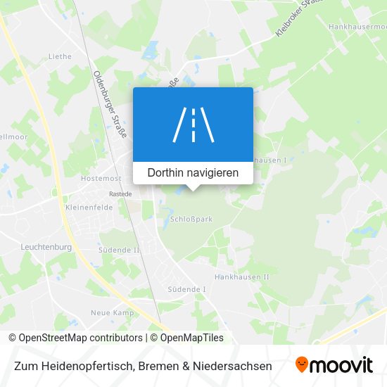 Zum Heidenopfertisch Karte