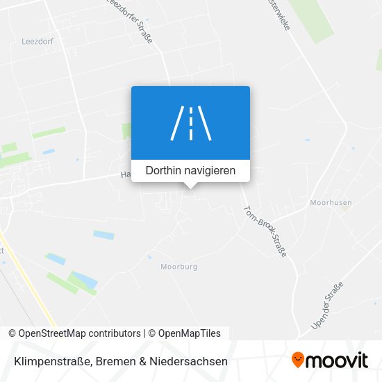 Klimpenstraße Karte
