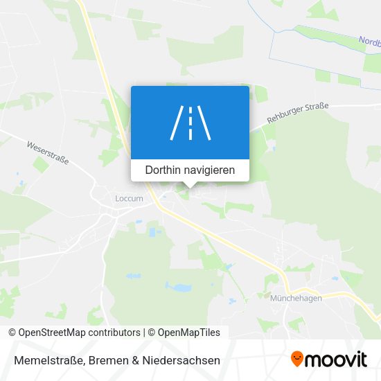 Memelstraße Karte