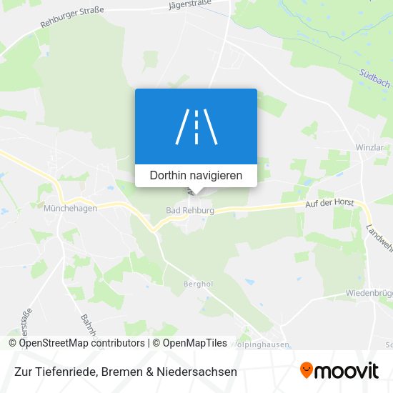 Zur Tiefenriede Karte