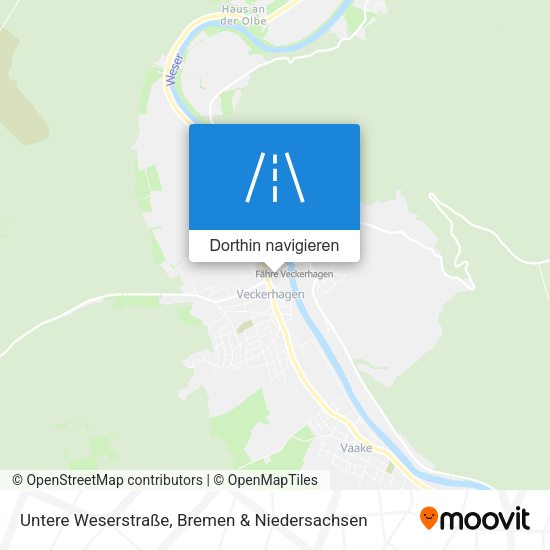 Untere Weserstraße Karte