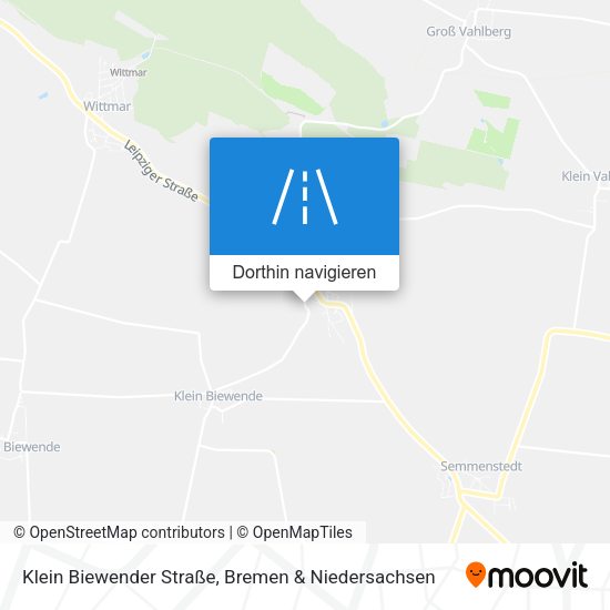 Klein Biewender Straße Karte