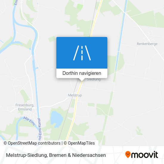 Melstrup-Siedlung Karte