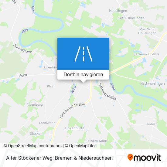 Alter Stöckener Weg Karte
