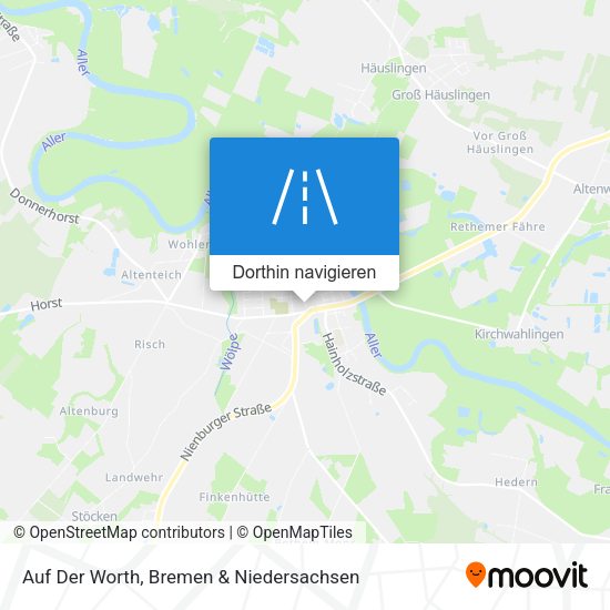 Auf Der Worth Karte