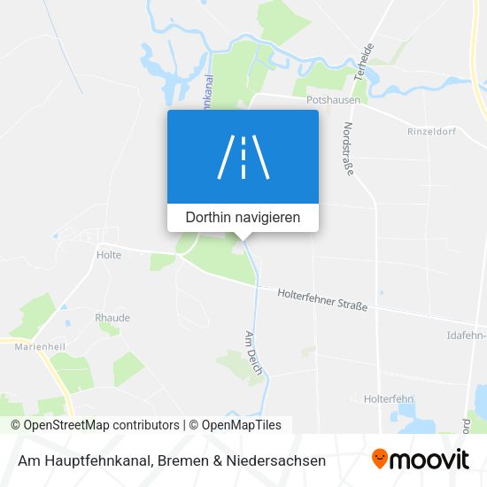 Am Hauptfehnkanal Karte