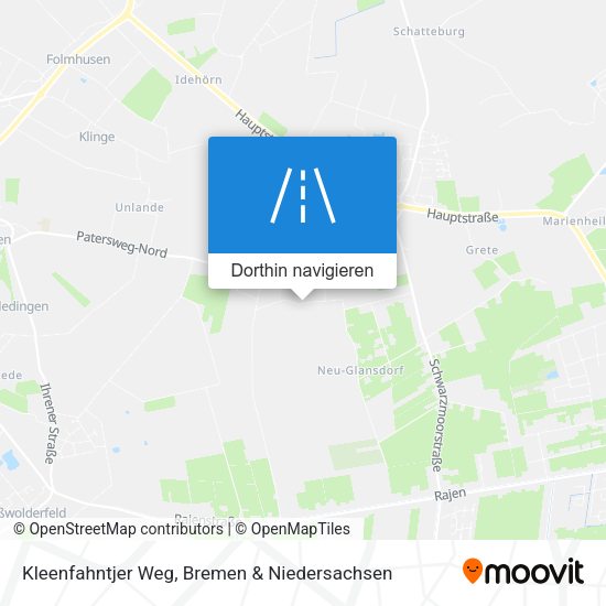 Kleenfahntjer Weg Karte