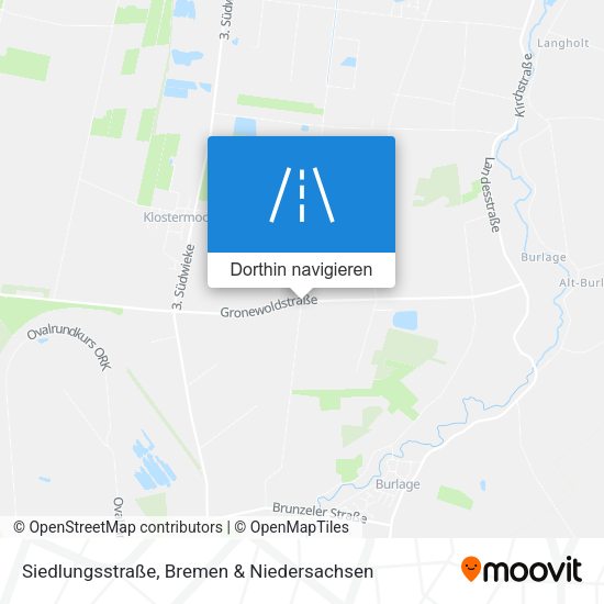 Siedlungsstraße Karte