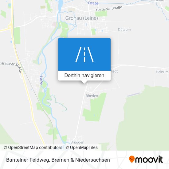 Bantelner Feldweg Karte