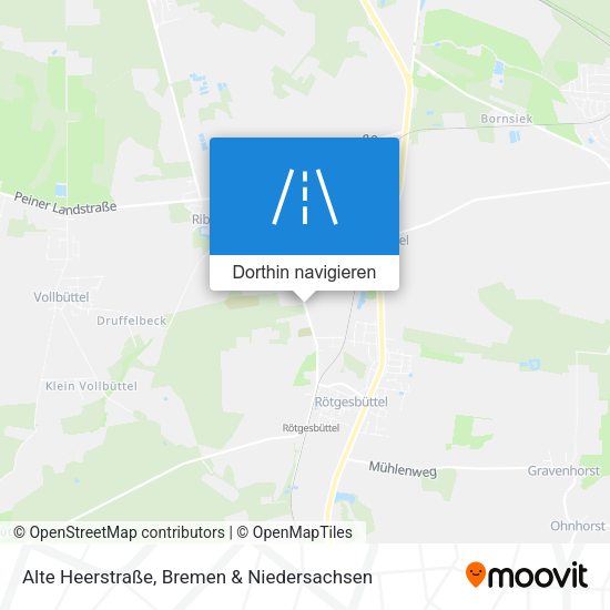 Alte Heerstraße Karte