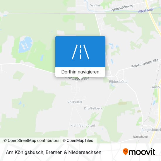 Am Königsbusch Karte