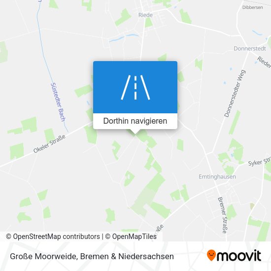Große Moorweide Karte