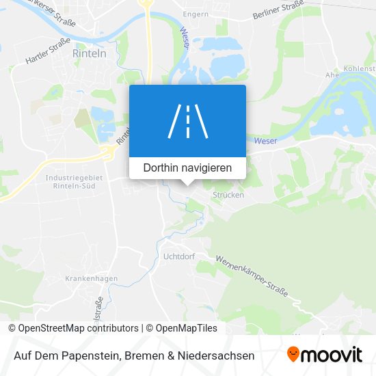 Auf Dem Papenstein Karte