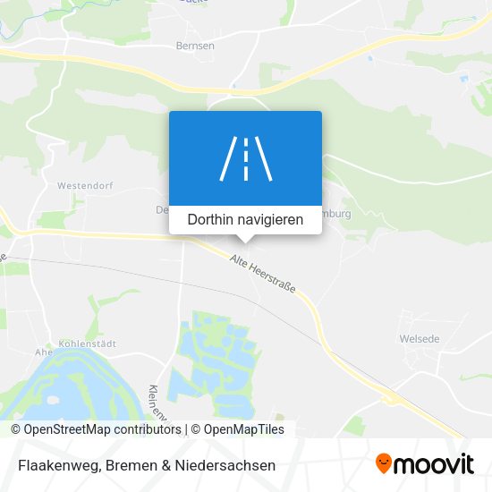 Flaakenweg Karte