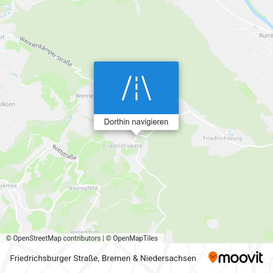 Friedrichsburger Straße Karte