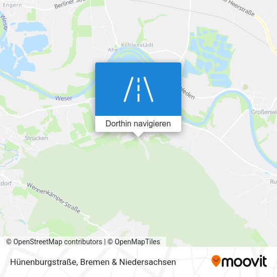 Hünenburgstraße Karte