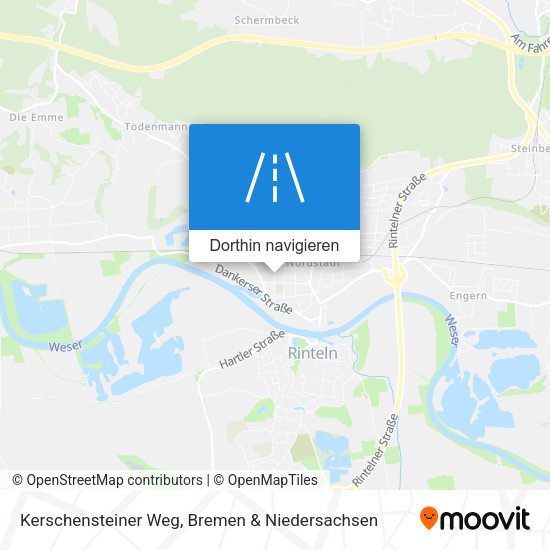 Wie komme ich nach Kerschensteiner Weg, Rinteln mit Bahn oder S-Bahn?