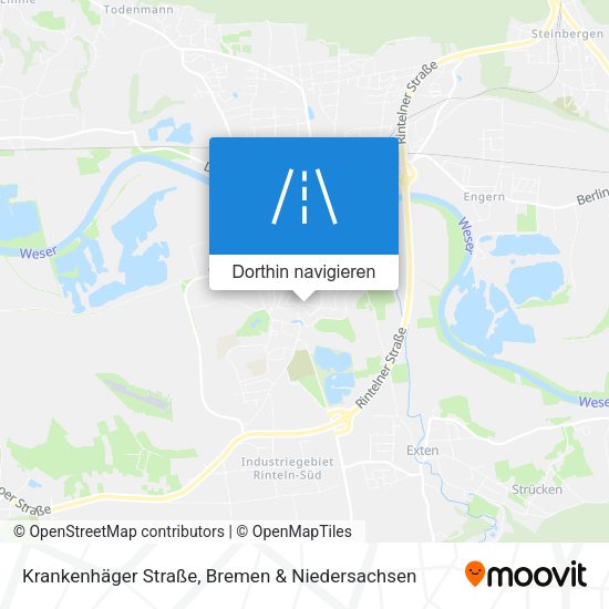 Krankenhäger Straße Karte