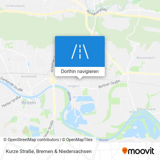 Kurze Straße Karte