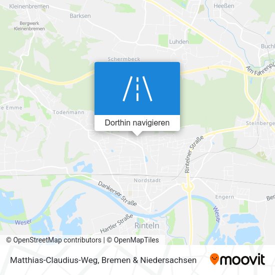 Matthias-Claudius-Weg Karte