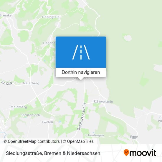 Siedlungsstraße Karte
