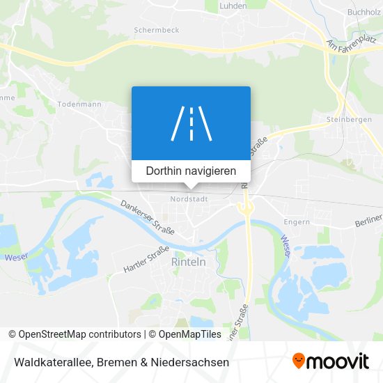 Waldkaterallee Karte