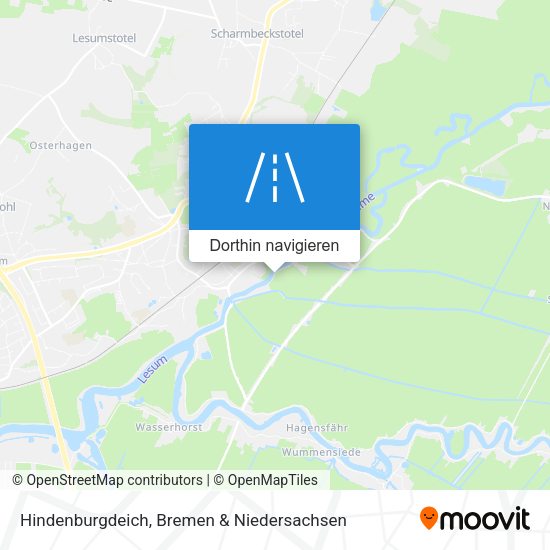 Hindenburgdeich Karte