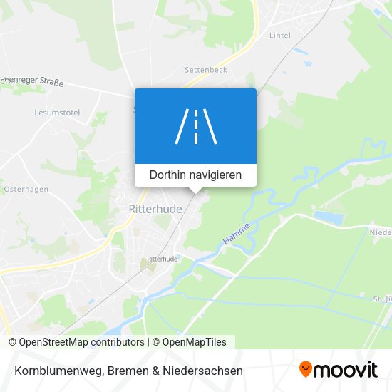 Kornblumenweg Karte