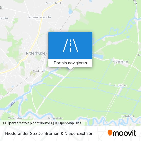 Niederender Straße Karte
