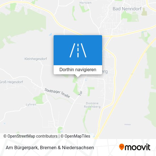 Am Bürgerpark Karte