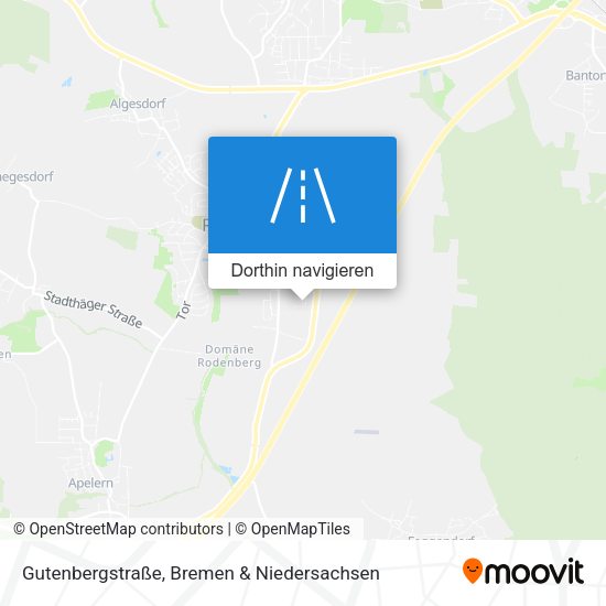 Gutenbergstraße Karte
