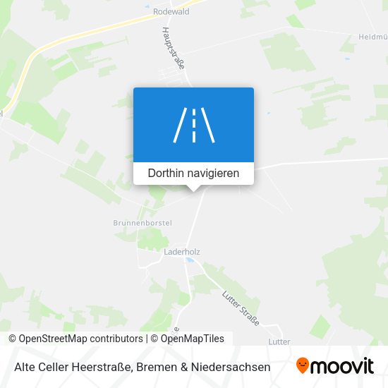 Alte Celler Heerstraße Karte